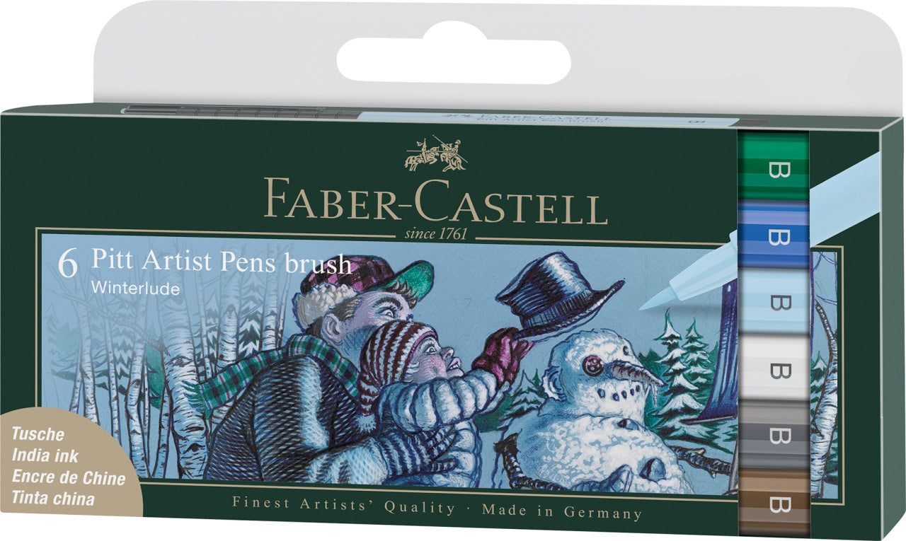 PITT ARTIST PEN SET 6 BUC CULORI IARNA 2022 FABER-CASTELL PITT ARTIST PEN SET 6 BUC CULORI IARNA 2022 FABER-CASTELL